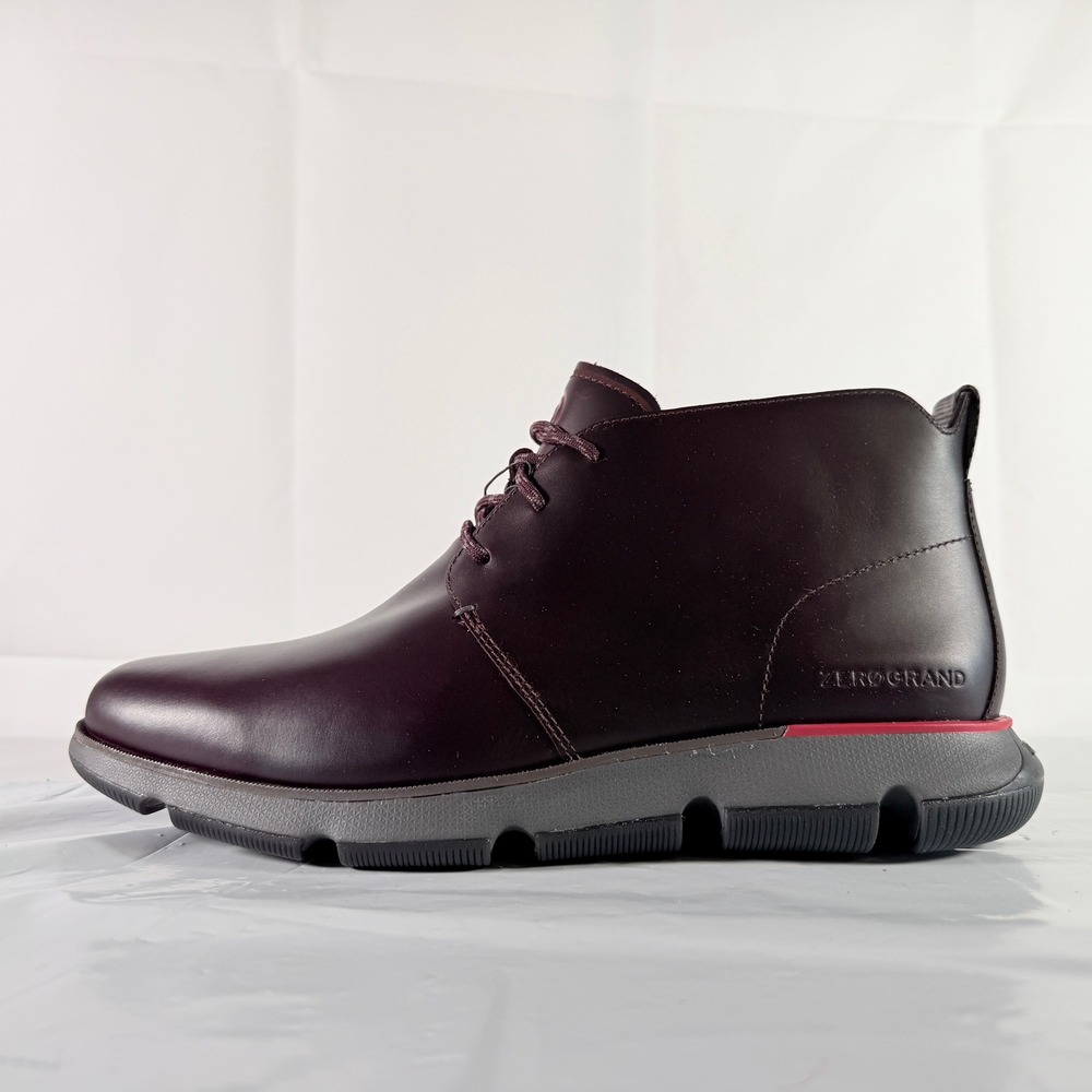 Cole Haan 4.ZERØGRAND Waterproof Chukka Boot Men's 10 W Pinot Magnet C34855